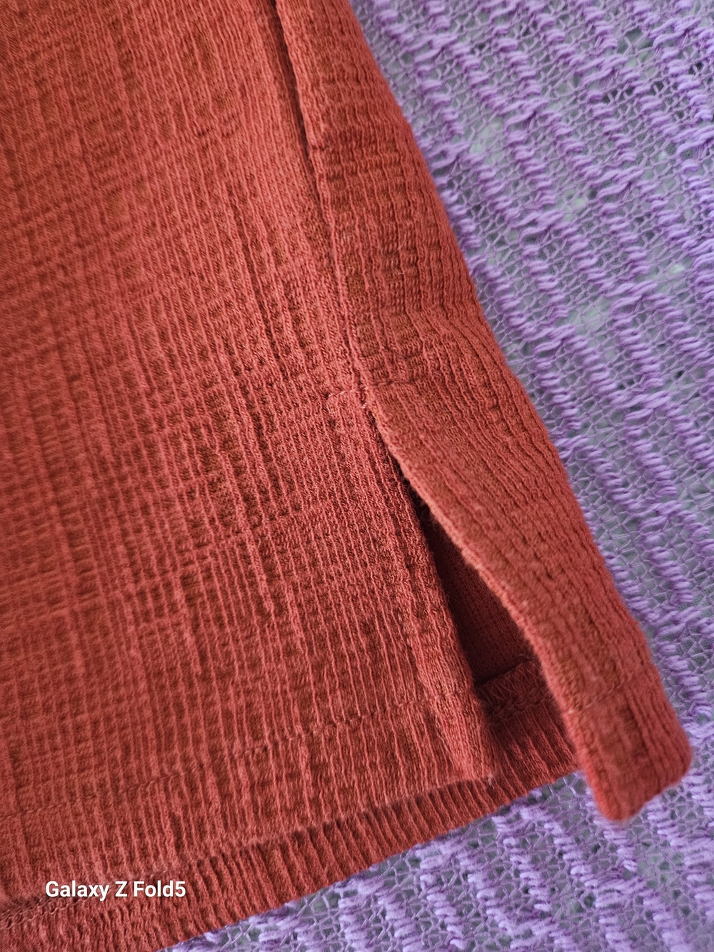 J. Crew Ribbed V-Neck Sweater in Rust - Picture 4 of 10
